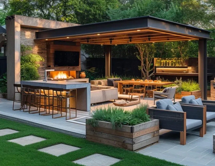 Low voltage outdoor lighting installation for patio and garden Vancouver