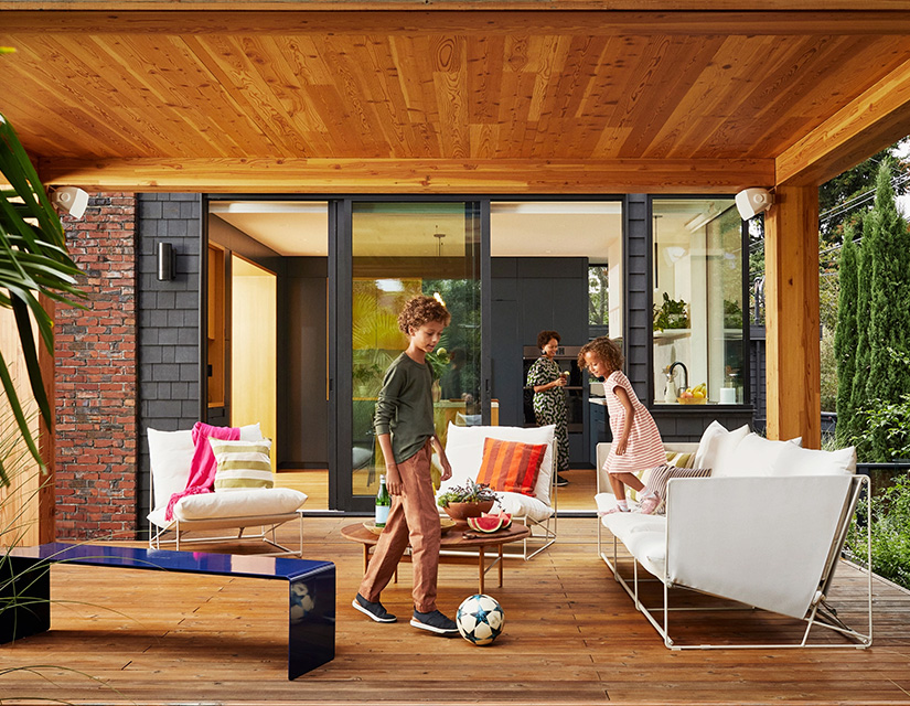 Outdoor living smart home solution with entertainment system Vancouver